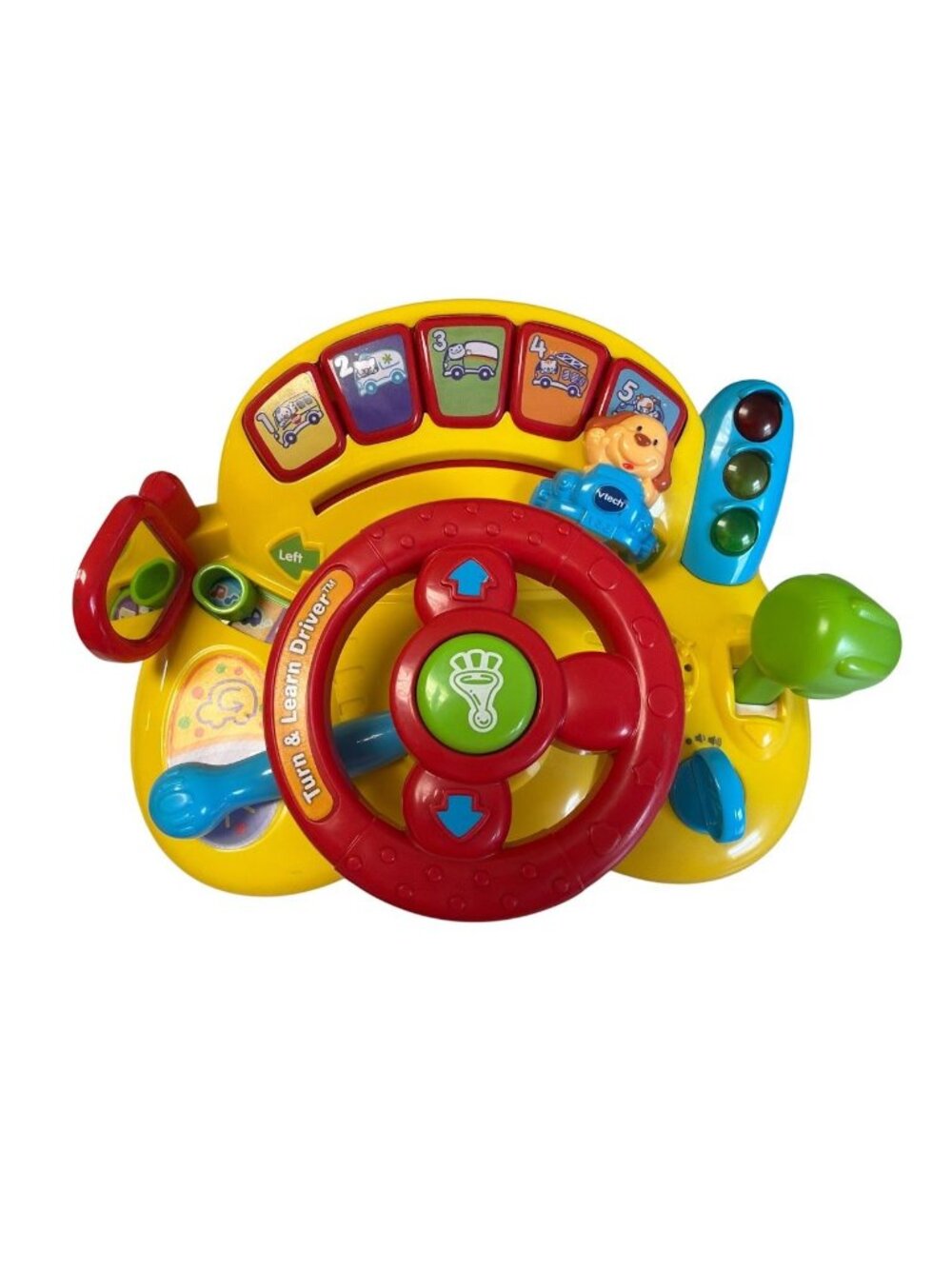 VTech Turn & Learn Driver Interactive Toy With Manual Lights & Sounds Multicolor